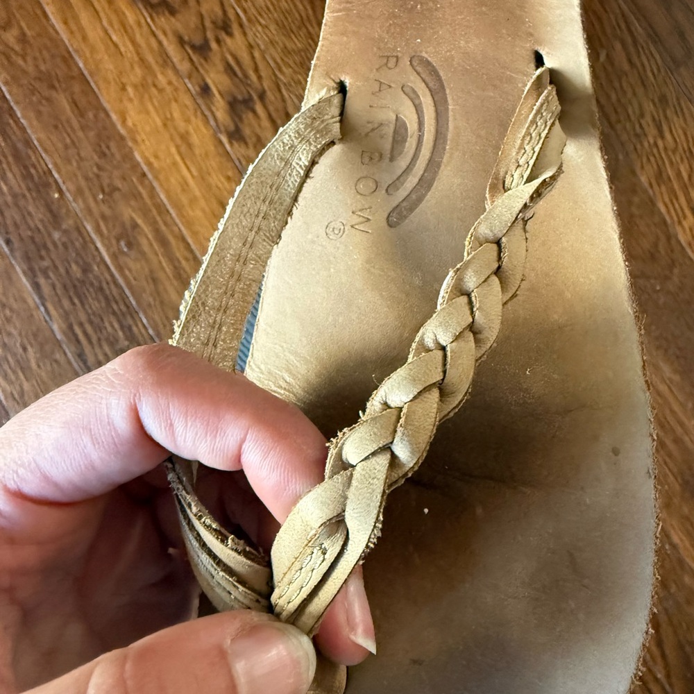 Rainbow Women's Tan Braided Sandals